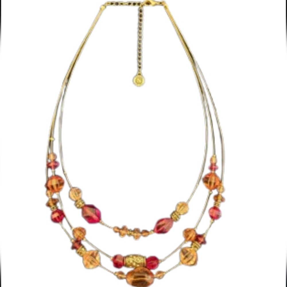 Elegant Napier Beaded Wire Choker  Necklace